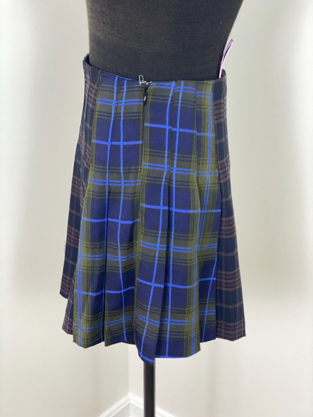 NWT Avec Les Filles Multi-Plaid Pleated Mini Skirt - Size 0 - Picture 4 of 10